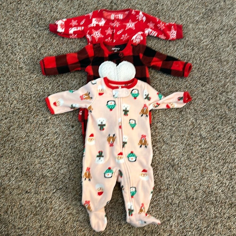 Carter’s Newborn Christmas Fleece Sleep & Play